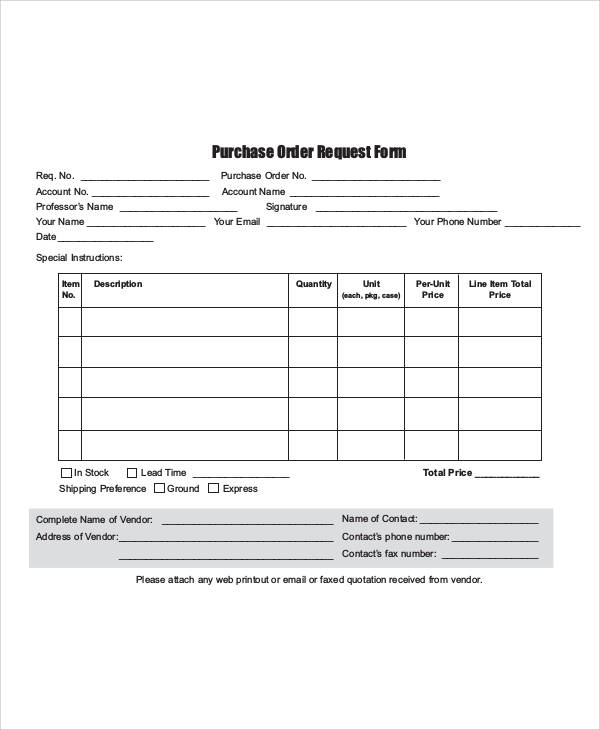 FREE 9 Sample Printable Order Forms In MS Word PDF