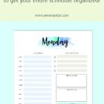 FREE Daily Planner Printable 7 Pretty Sheets