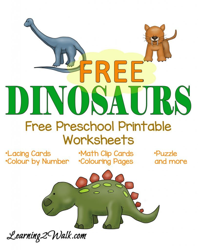 FREE Dinosaurs Preschool Pack Free Homeschool Deals