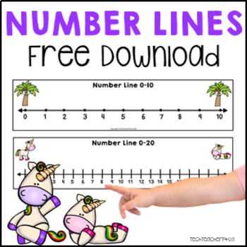  FREE DOWNLOAD Number Lines 0 20 Chunky Printables 