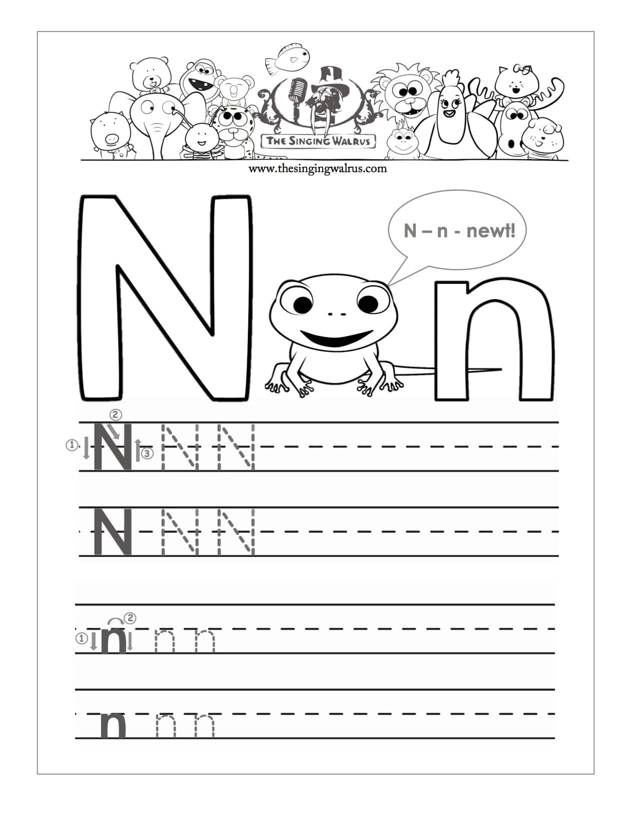 Free Handwriting Worksheets For The Alphabet