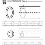 Free Letter O Alphabet Learning Worksheet For Preschool