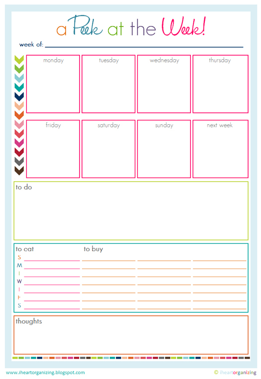 Free Organizing Worksheets Printables And Planners 