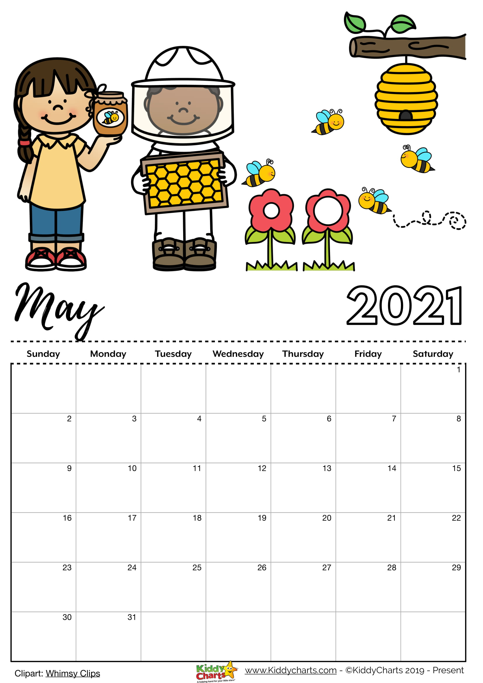 Free Printable 2021 Calendar Includes Editable Version