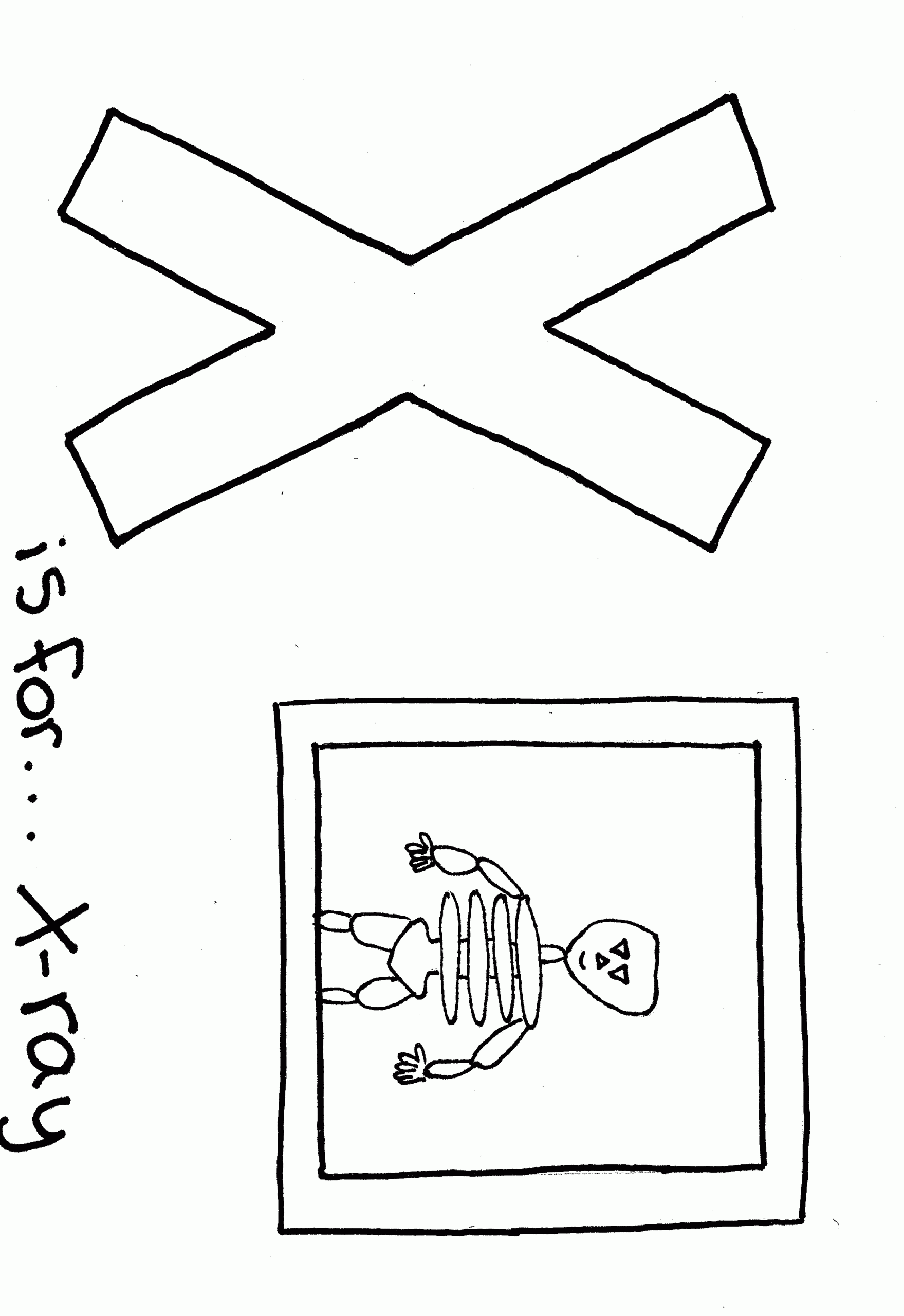 Free Printable Alphabet Coloring Page Letter X