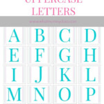 Free Printable Alphabet Letters A To Z LARGE Upper Case