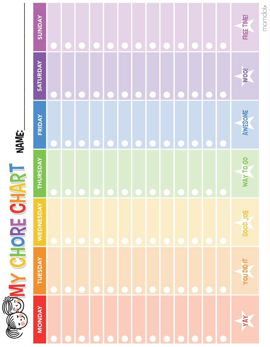 Free Printable Chore Chart