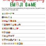 Free Printable Christmas Emoji Game Play Party Plan