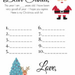 Free Printable Christmas Wish Lists Thrifty Nifty Mommy