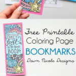 Free Printable Coloring Page Bookmarks Dawn Nicole Designs
