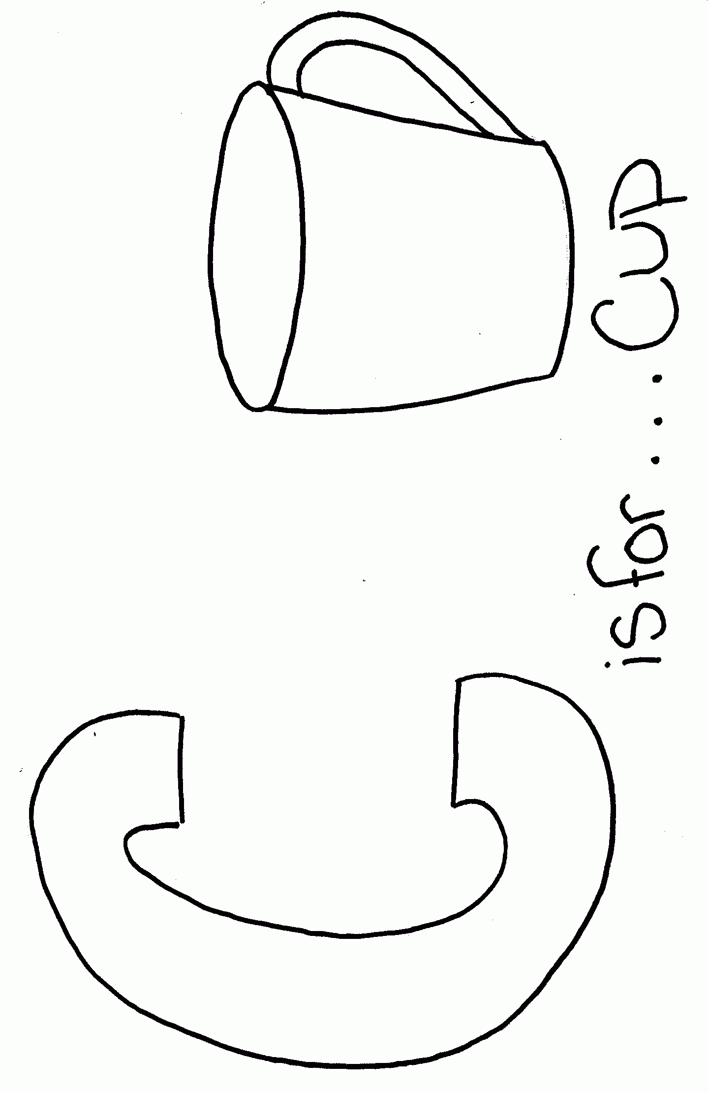 Free Printable Coloring Page Introducing The Letter C Is 