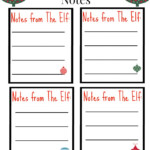 Free Printable Elf On The Shelf Notes