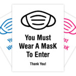 Free Printable Face Mask Safety Signs In 8 Colors Posts