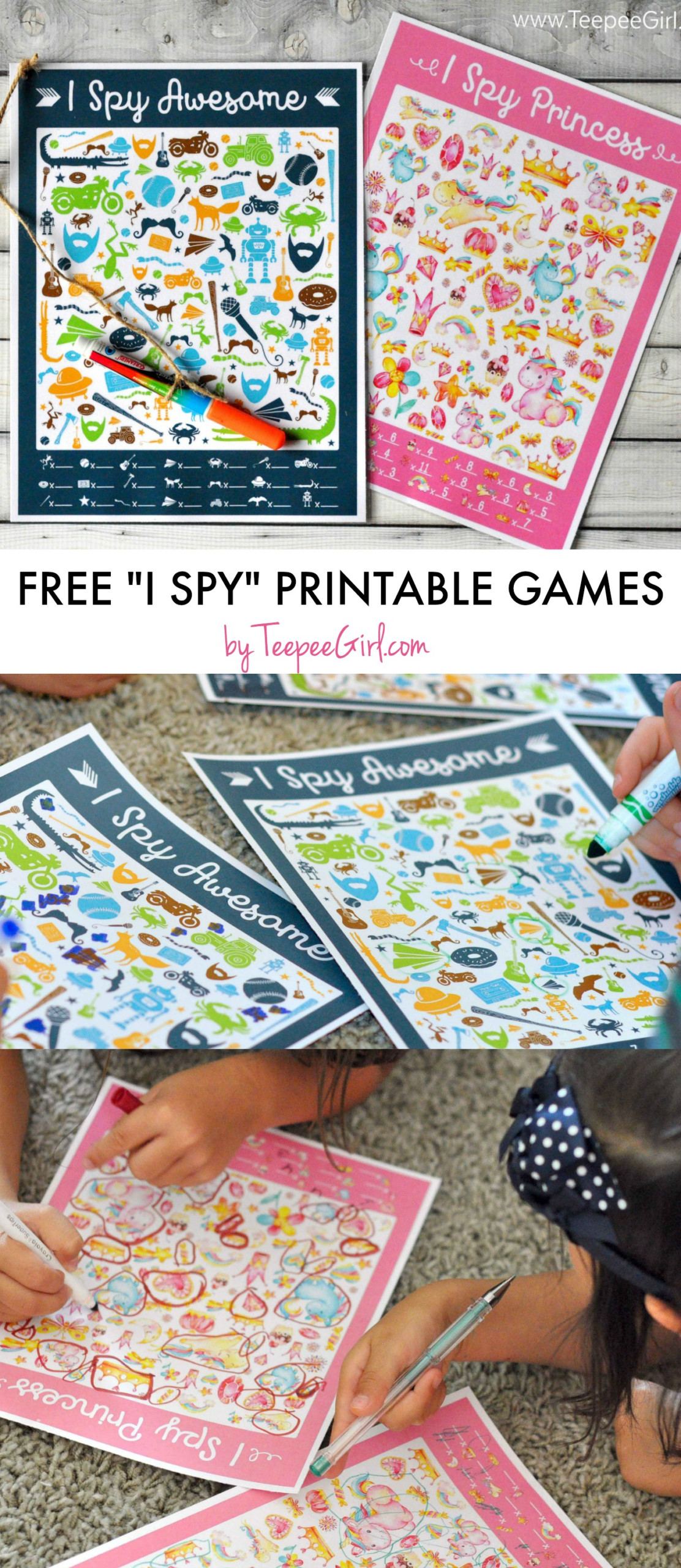 Free Printable I SPY Games