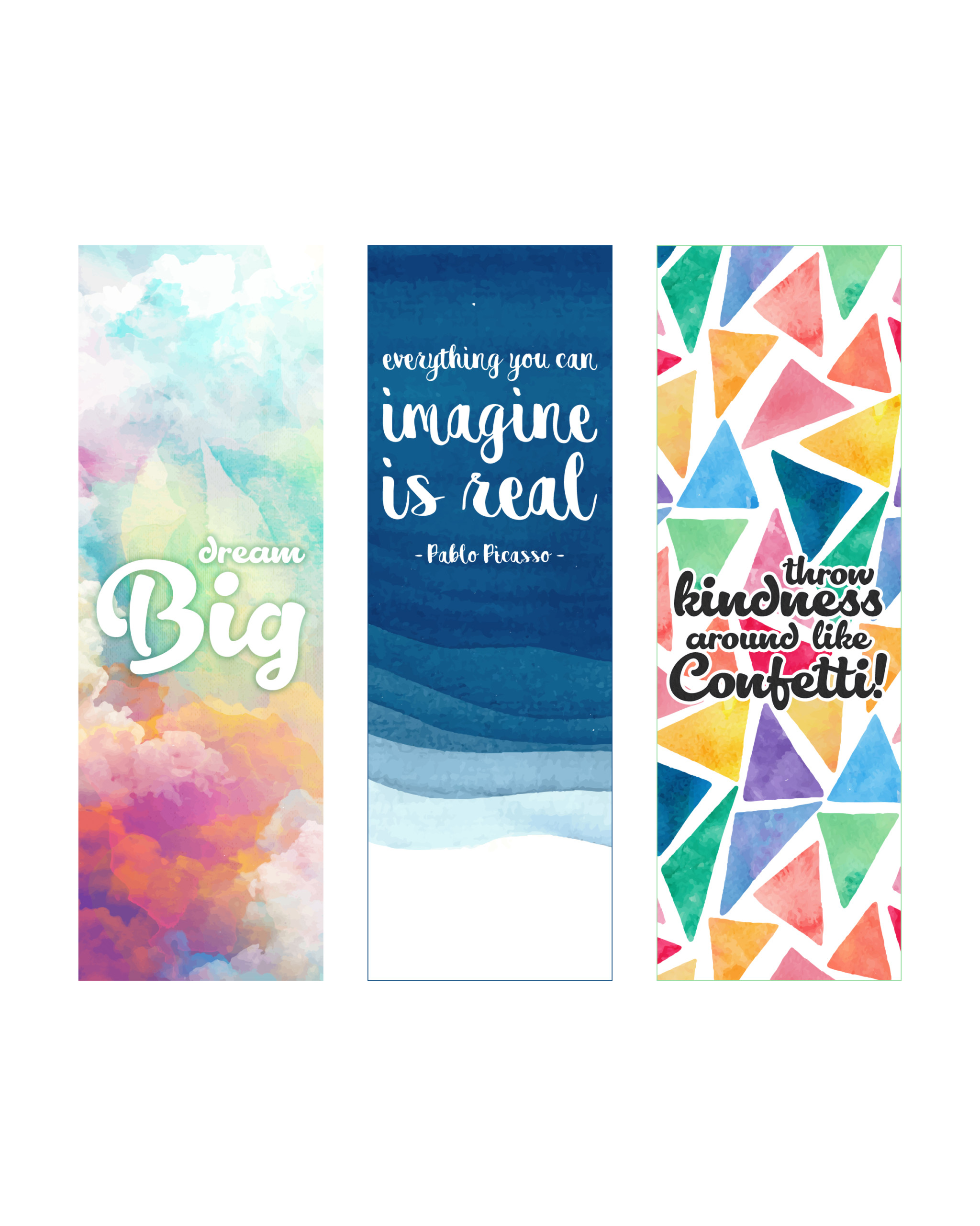 Free Printable Inspirational Quote Bookmarks The Cottage 