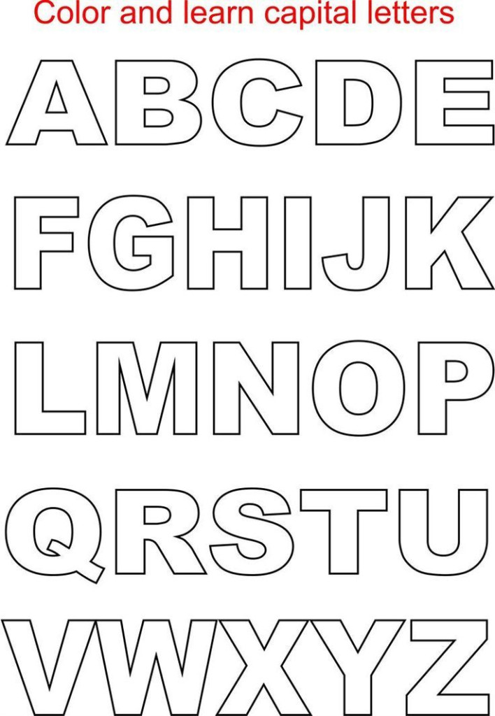 Free Printable Letters Size Alphabet Printable Alphabet