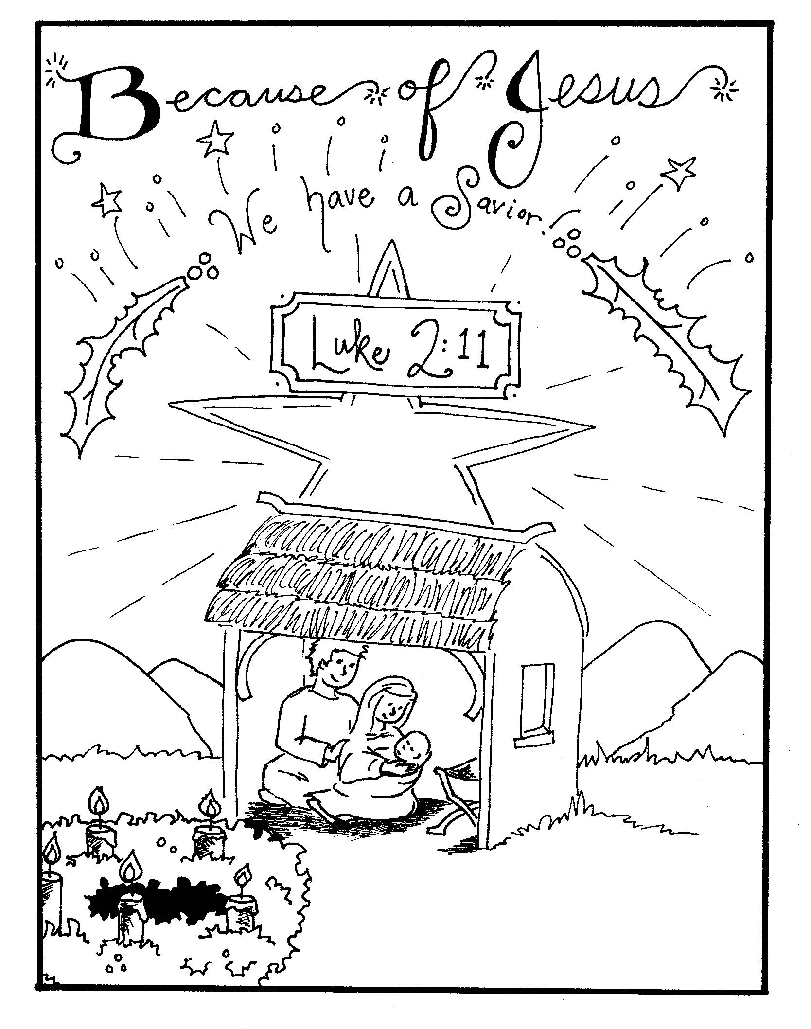 Free Printable Nativity Coloring Pages For Kids Best 