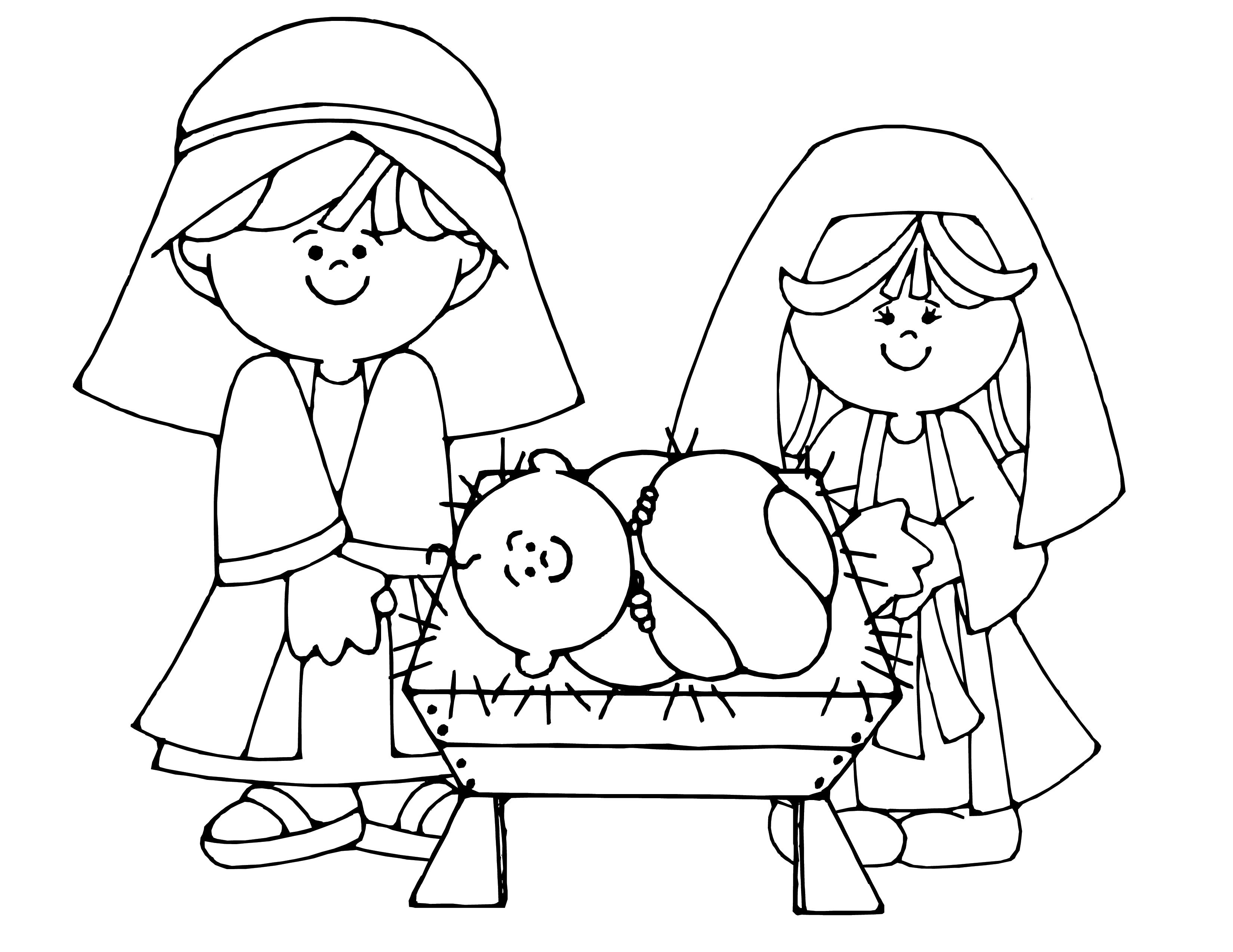 Free Printable Nativity Coloring Pages For Kids Best 