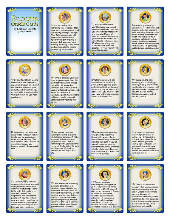 Free Printable Oracle Cards Pdf TUTORE ORG Master Of 