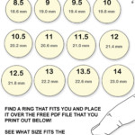 FREE PRINTABLE RING FINGER SIZE CHART Jewelry Secrets
