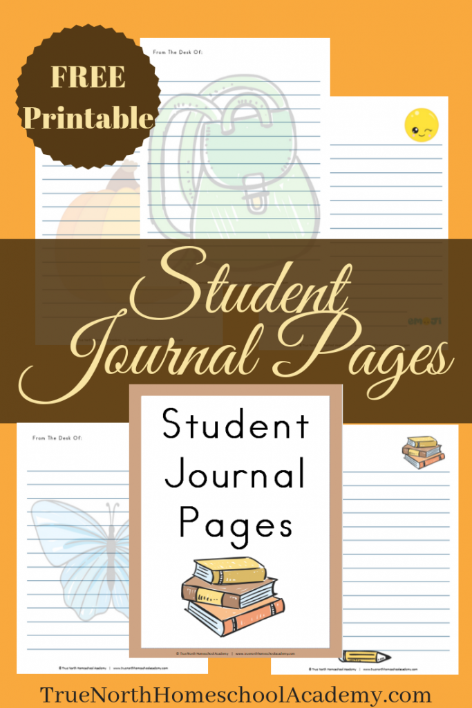 Free Printable Student Journal Pages True North 