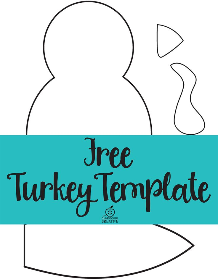 Free Printable Turkey Template Easy Peasy Turkey 