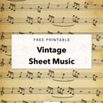 Free Printable Vintage Sheet Music Vintage Sheet Music