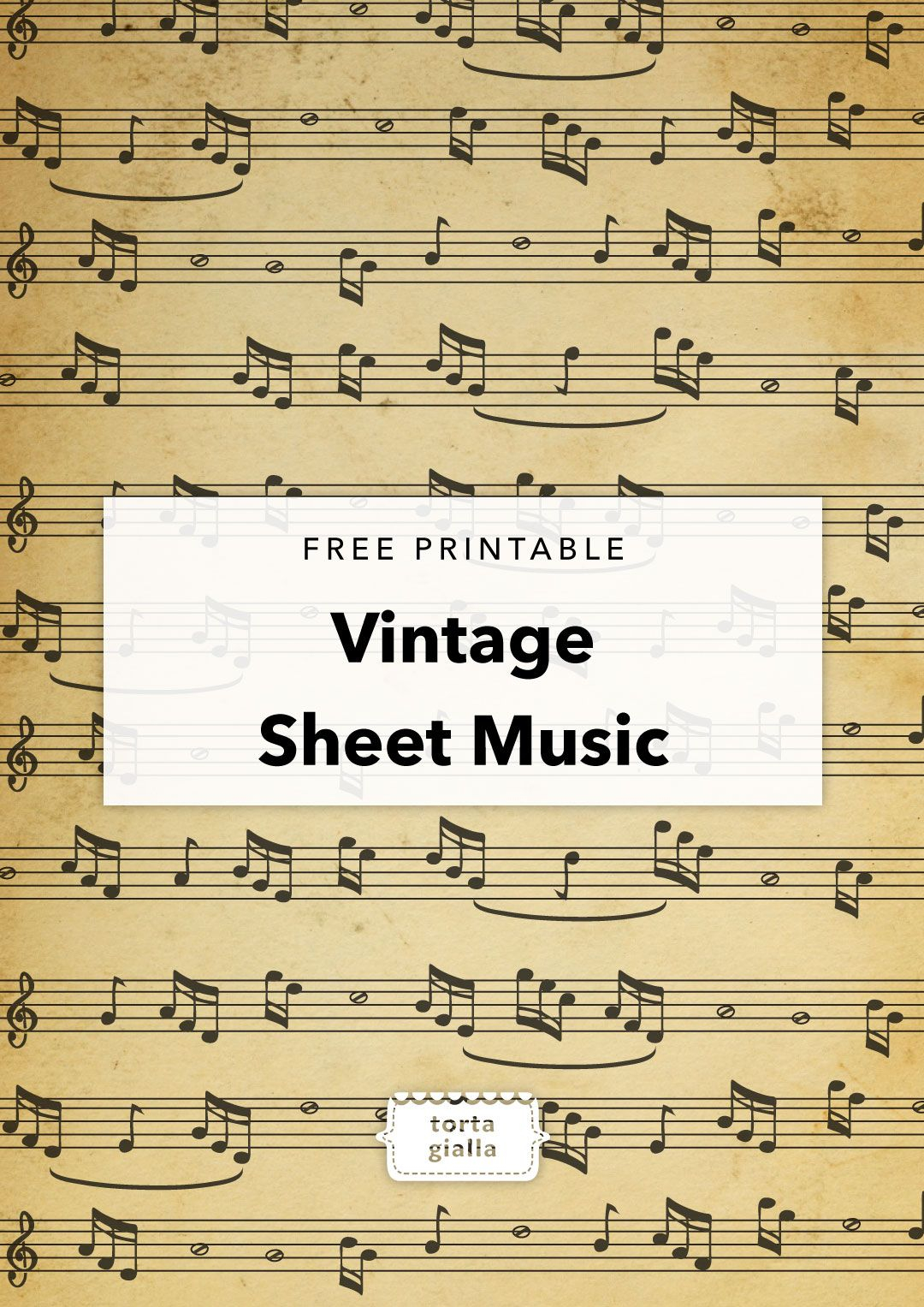 Free Printable Vintage Sheet Music Vintage Sheet Music 