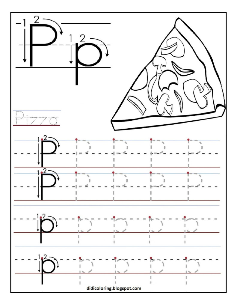 Free Printable Worksheet Letter P For Your Child To Learn