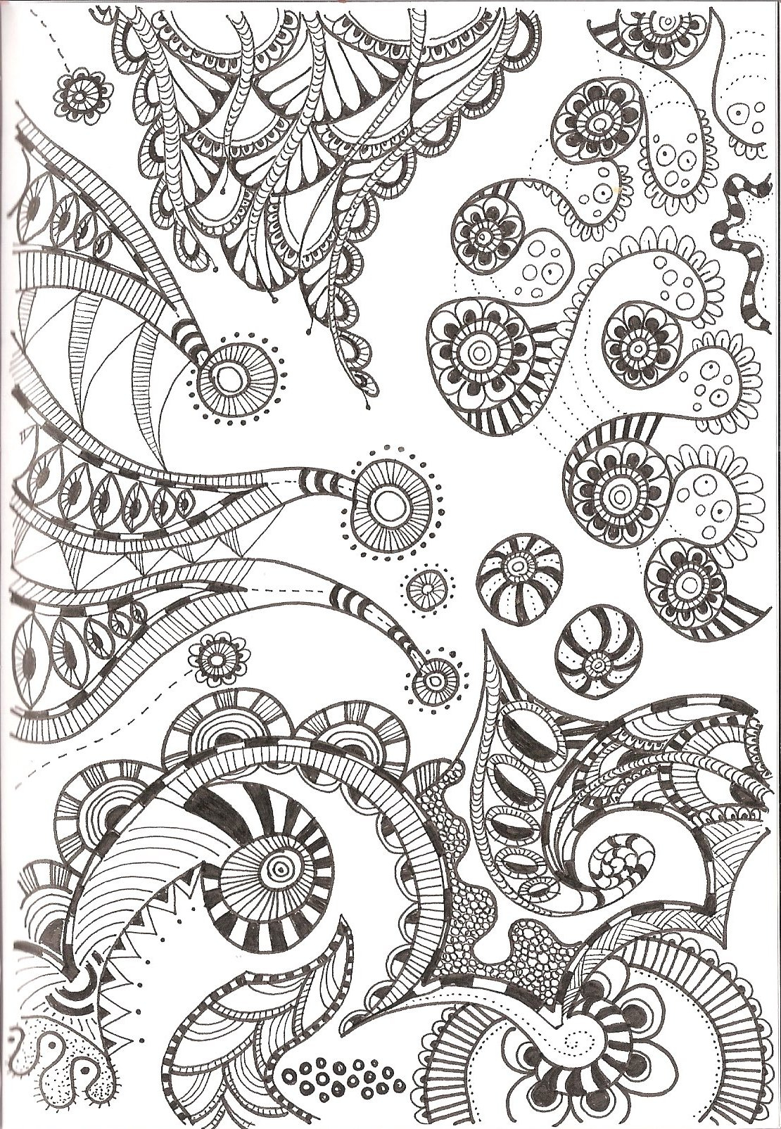 Free Printable Zentangle Coloring Pages For Adults