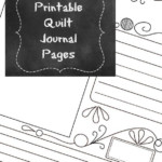 Free Quilting Tool Printable Quilt Journal Page I Sew Free