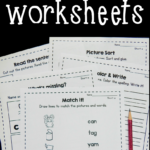 Free Short A Worksheets The Measured Mom