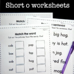 Free Short O Worksheets The Measured Mom
