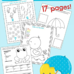 Free Spring Showers Preschool Printable Pack