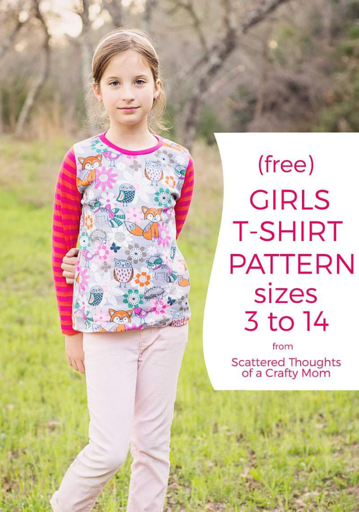 Free T Shirt Pattern For Girls Sz 3 To 14 Page 3 Of 3