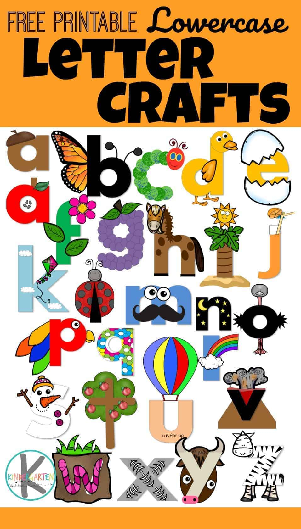 FREE Uppercase And Lowercase Letter Crafts
