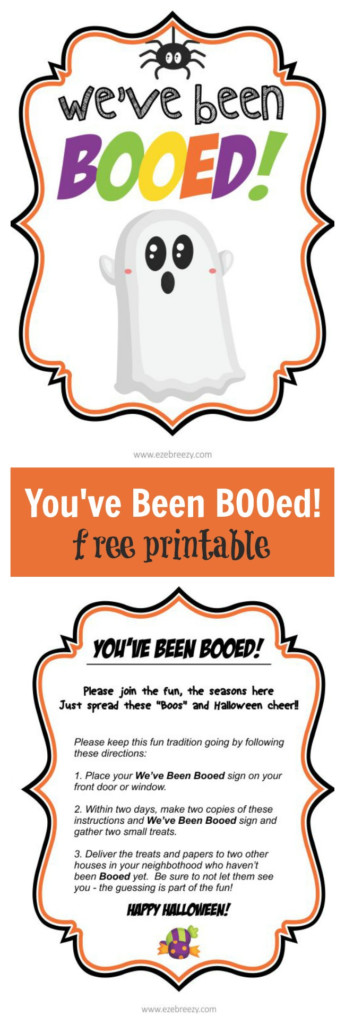 FREE You Ve Been BOOed PRINTABLE