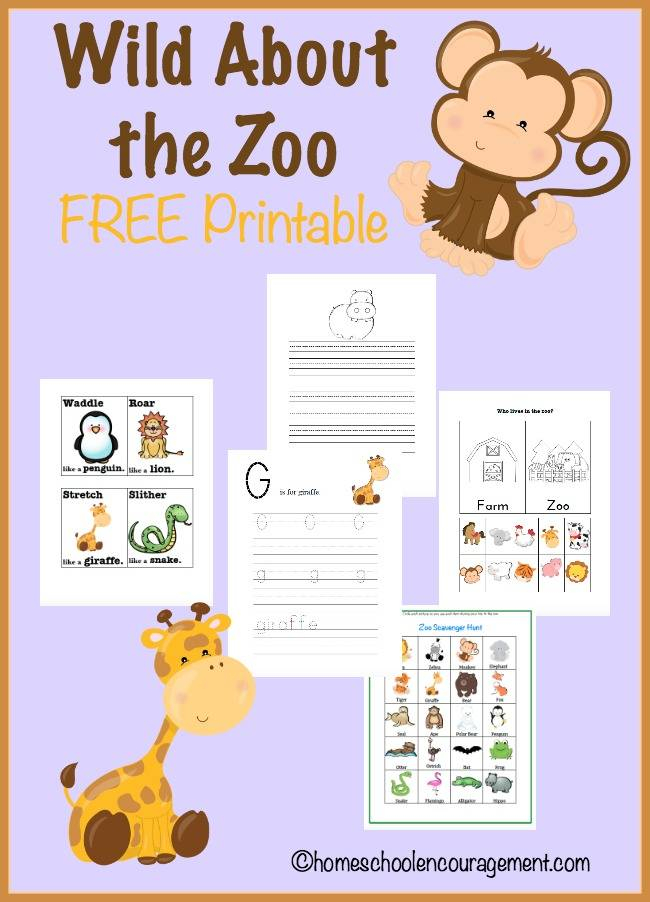 FREE Zoo Unit Study And Printables Free Homeschool Deals