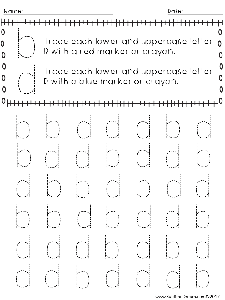 Friday Freebie B d Letter Reversals Lettering Therapy 