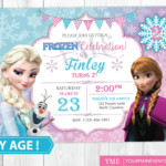 Frozen Birthday Invitation Printable Frozen Invitation Etsy