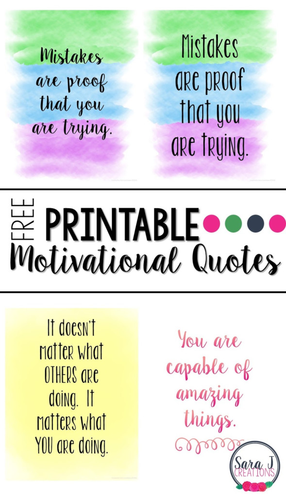 Get Motivated Free Printable Quotes Sara J Creations