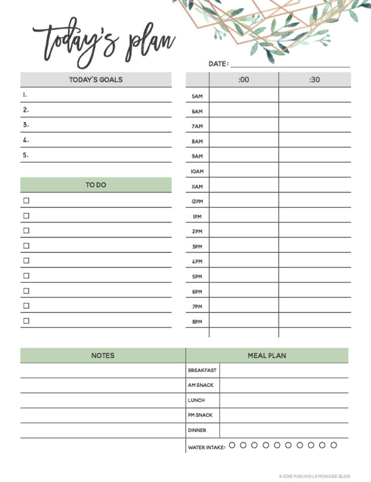 Get Organized With Our Free Printable 2021 Planner 