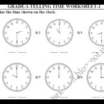 Grade 1 Telling Time Printable Worksheets YouTube