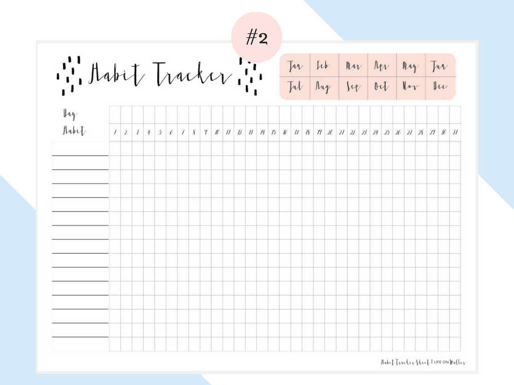 Habit Tracker Printables Productivity Tips And Apps To Try