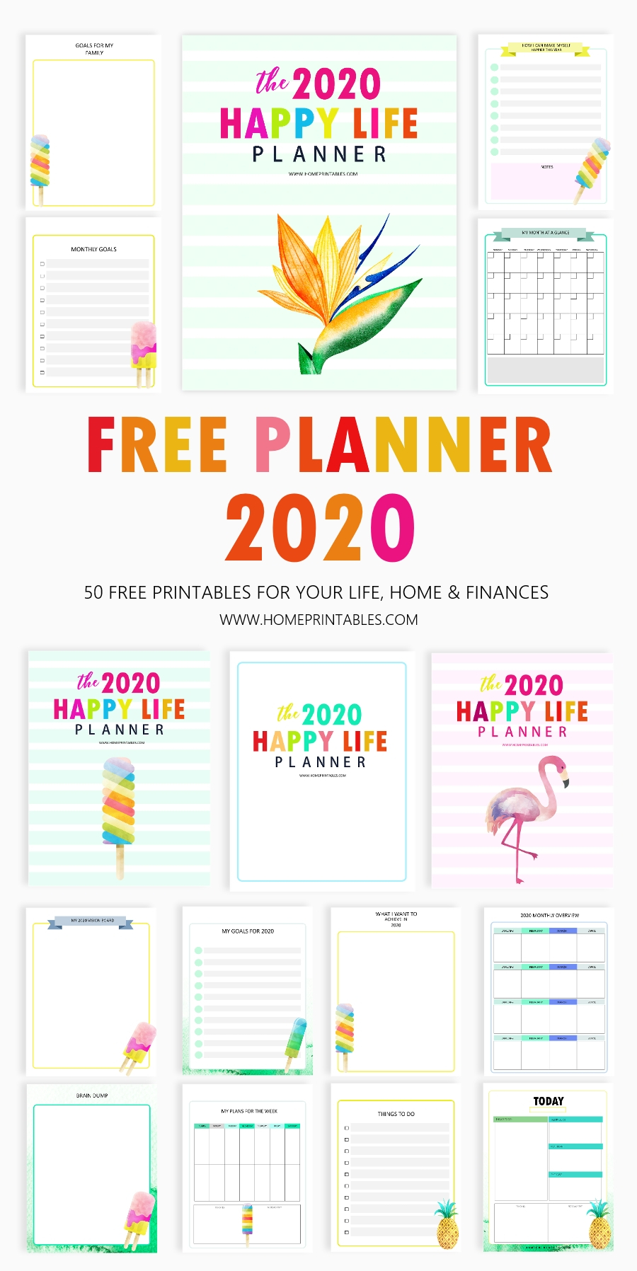 Happy Life Planner The BEST Free Printable 2021 Planner 
