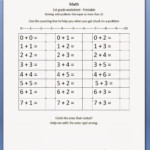 Homeschooling For Less 1st Grade Math Worksheet FREE