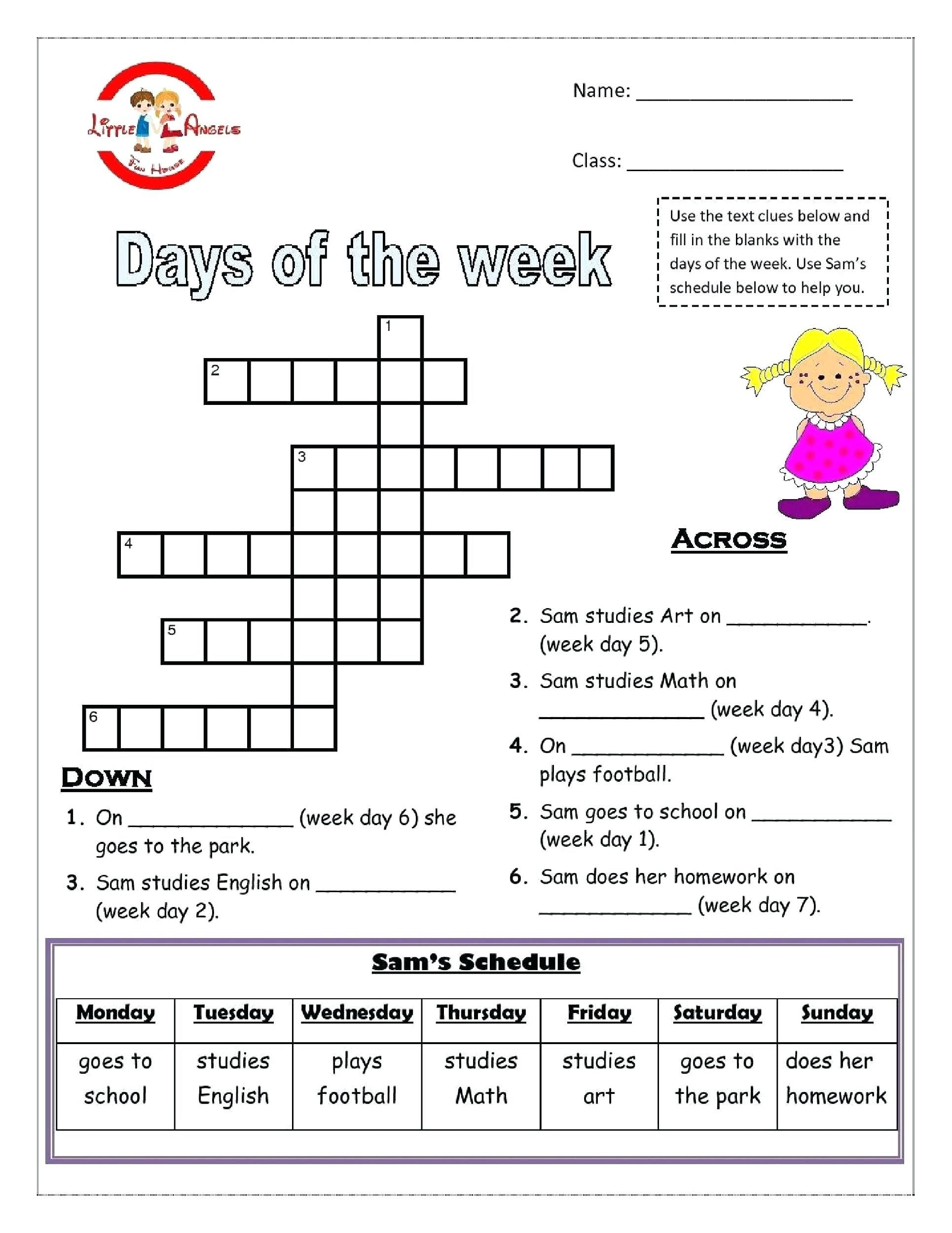 Image Result For Free Esl Printable Worksheets Grade 4 