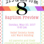 It S Great To Be 8 Baptism Preview Printables Your