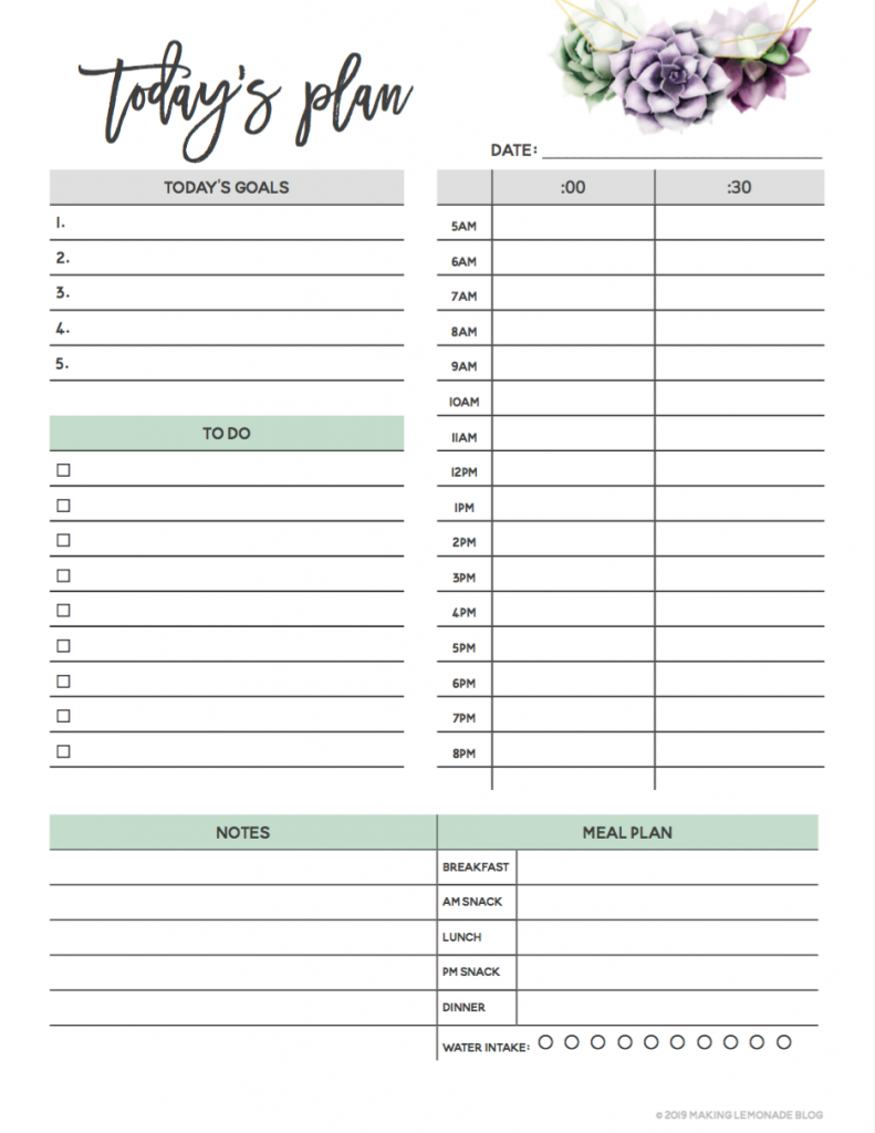 It S Here Get Your FREE 2021 Printable Planner Making