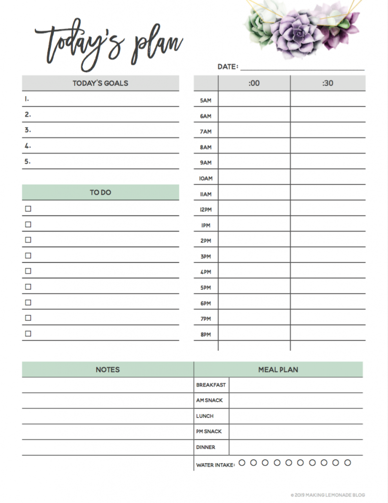 It s Here Get Your FREE 2021 Printable Planner Making 